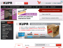 Tablet Screenshot of kovani-mkupr.cz